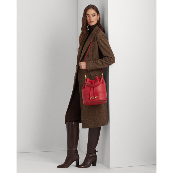 Leather Large Andie Drawstring Bag for Women | Ralph Lauren® UK