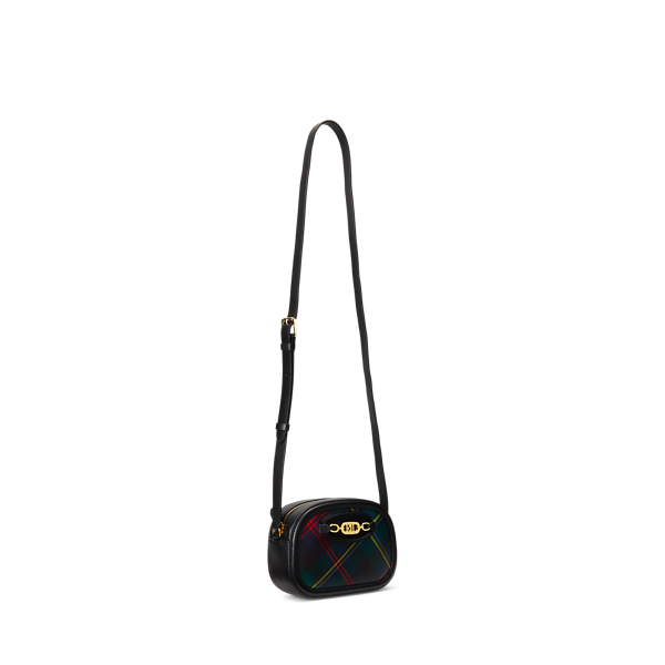 Holiday Tartan/Black Plaid Leather Medium Jordynn Crossbody Lauren 3