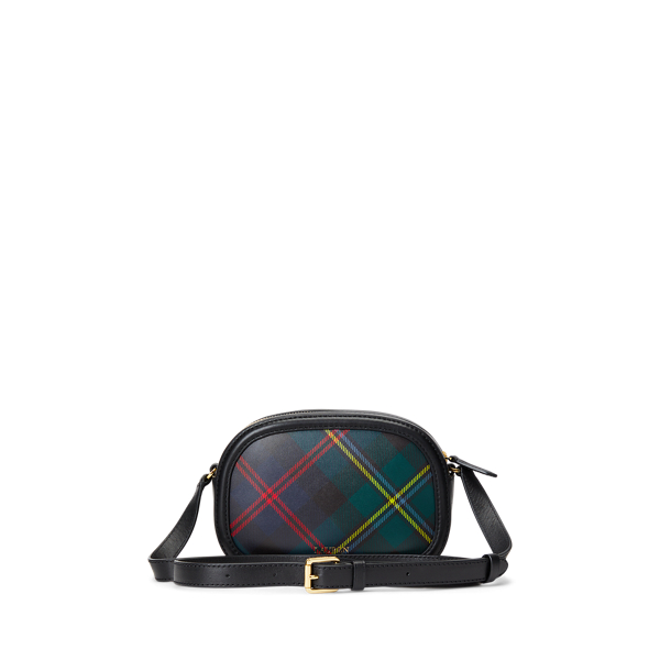 Holiday Tartan/Black Plaid Leather Medium Jordynn Crossbody Lauren 4