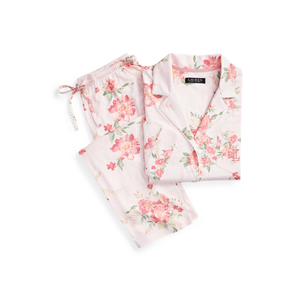 Floral Jersey Pajama Set
