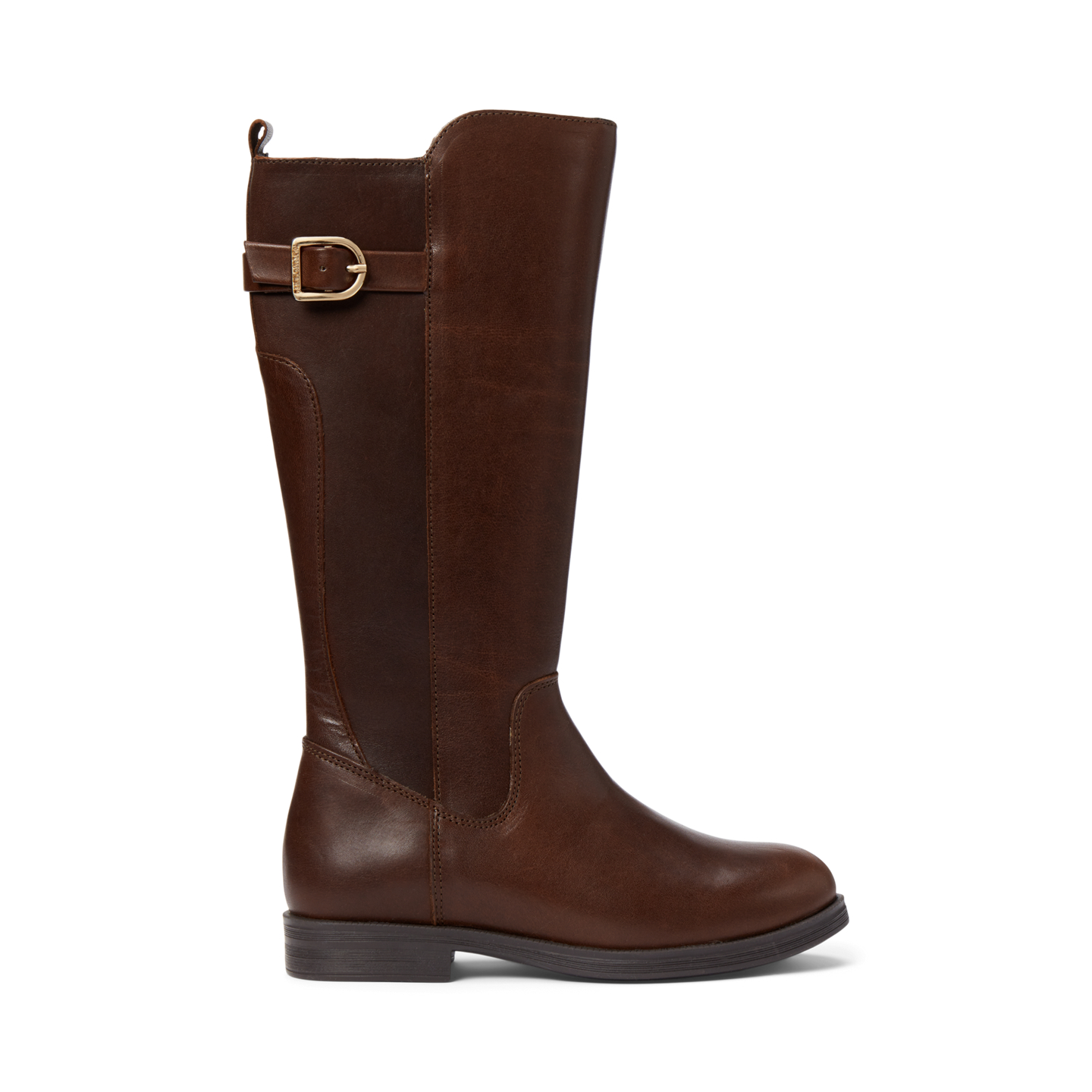 Детские ботинки Ralph Lauren Leather Riding, цвет: Коричневый кожаный — фото 3