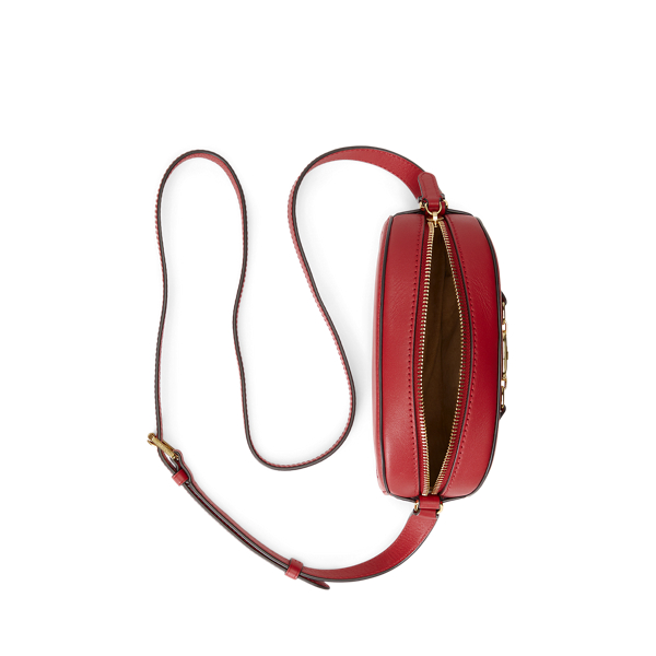 Red Leather Medium Jordynn Crossbody Bag Lauren 5
