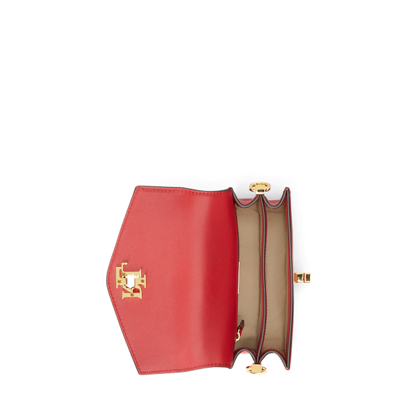 Kleine Umh&auml;ngetasche Tayler aus Leder Lauren in Rl Red 4