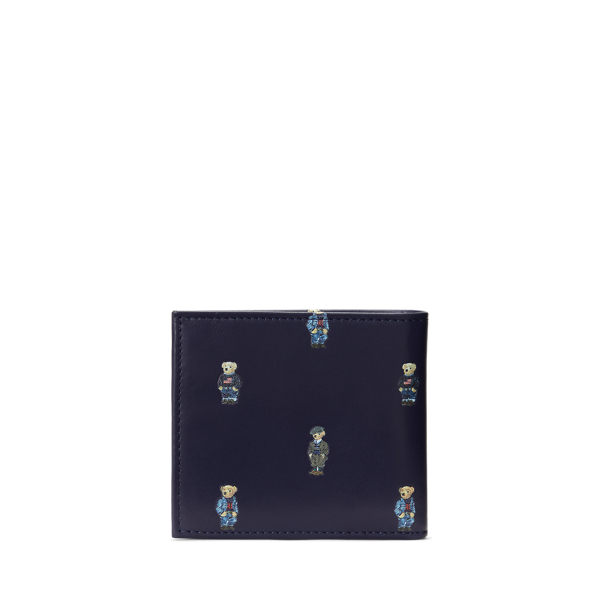 Lederbrieftasche mit Polo Bear Polo Ralph Lauren in Navy/mehrfarbig Bear 2