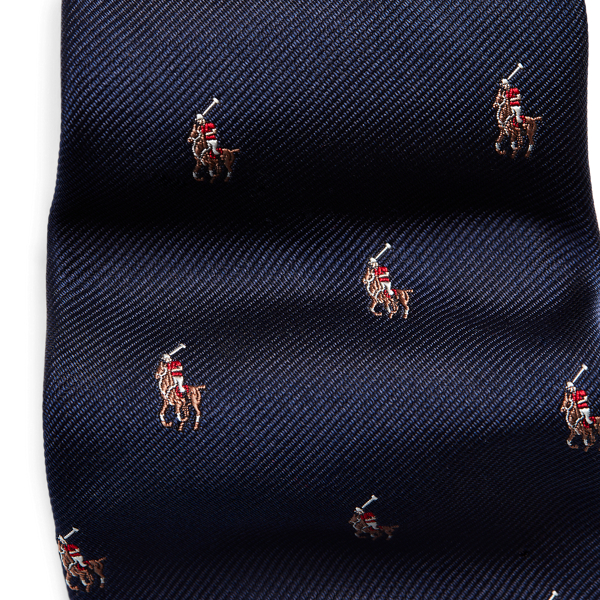 Polo Pony Silk Repp Narrow Tie