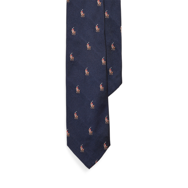 Polo Pony Silk Repp Narrow Tie