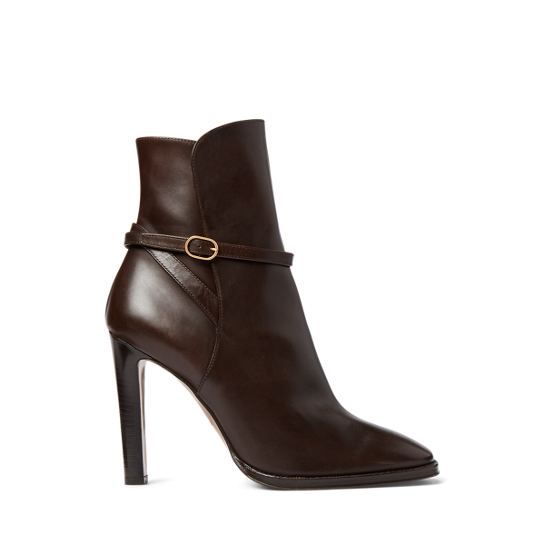 Nellie Burnished Calfskin Bootie