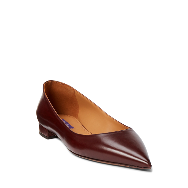 Ballerines Kendrya en vachette Ralph Lauren Collection en Bordeaux 2