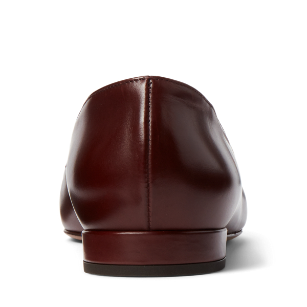 Ballerines Kendrya en vachette Ralph Lauren Collection en Bordeaux 3