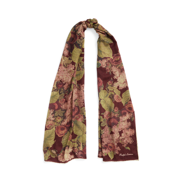 Pashmina sjaal met rozenprint