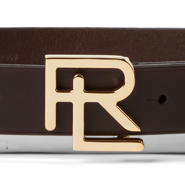 RL-G&uuml;rtel aus Vachetteleder Ralph Lauren Collection in Schoko 2