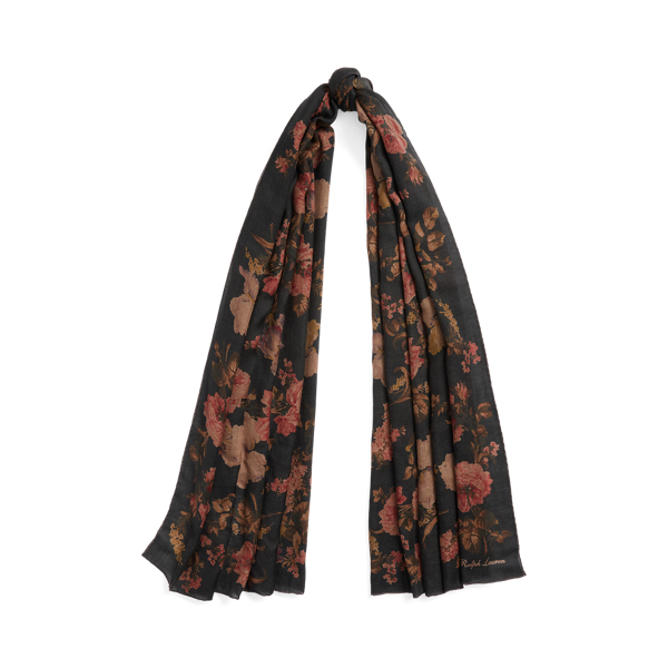 Pashmina con stampa floreale