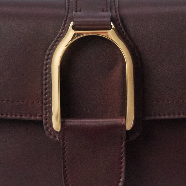 Umh&auml;ngetasche Welington aus Kalbsleder Ralph Lauren Collection in Bordeaux 6