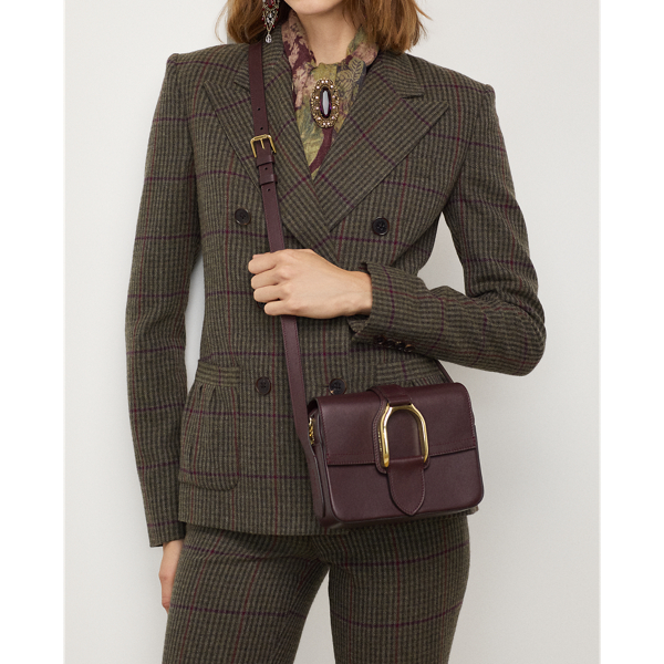 Umh&auml;ngetasche Welington aus Kalbsleder Ralph Lauren Collection in Bordeaux 8