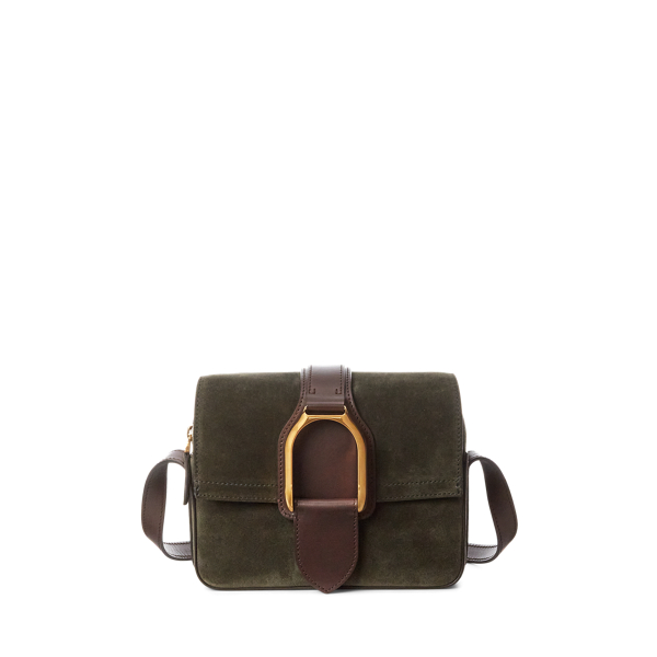 Calf-Suede Welington Crossbody Bag