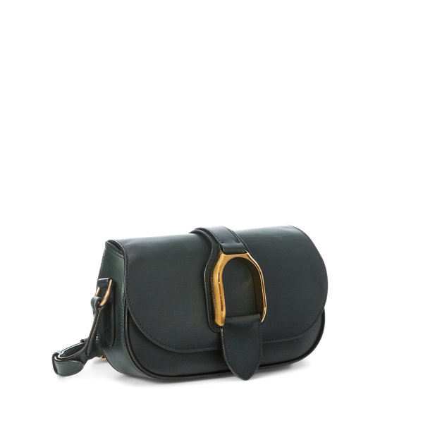 Polierte Leder-Schultertasche Welington Ralph Lauren Collection in Gr&uuml;n 3