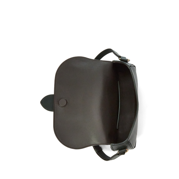 Polierte Leder-Schultertasche Welington Ralph Lauren Collection in Gr&uuml;n 5