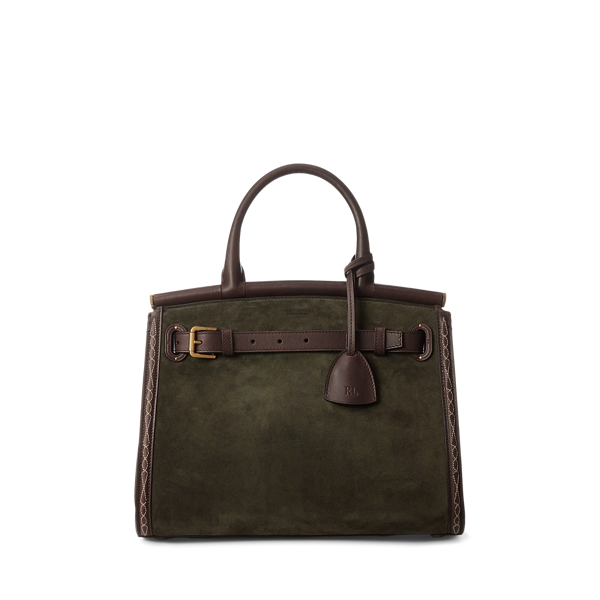 RL50 Calf-Suede Medium Bag