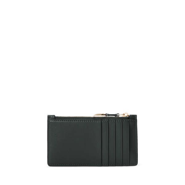 Green Burnished Welington Zip Card Case Ralph Lauren Collection 2