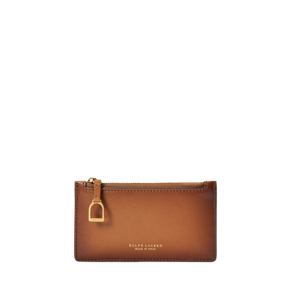 Burnished Welington Zip Card Case