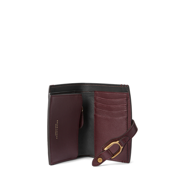 Kalbslederbrieftasche Welington Ralph Lauren Collection in Bordeaux 3