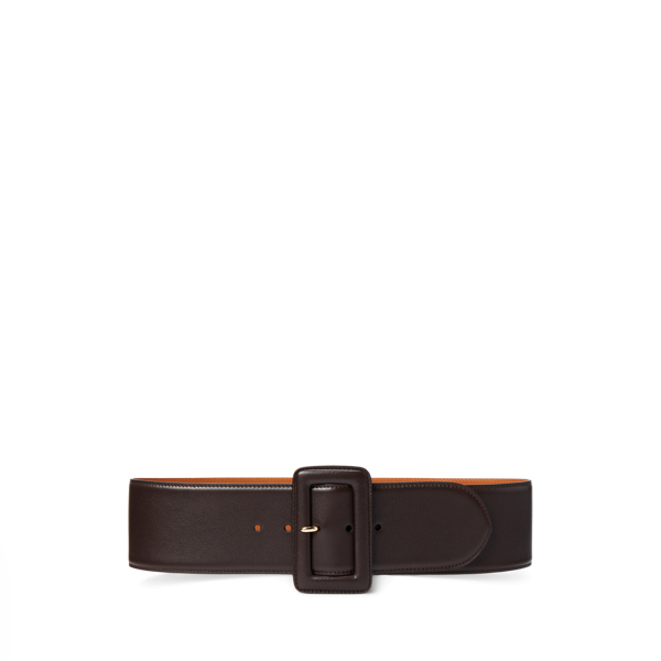 Cinto em couro de vitela Ralph Lauren Collection em 1