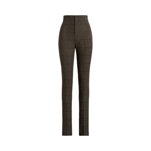 Alisanne Checked Plaid Tweed Trouser