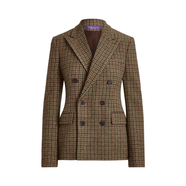 Veste Donaldson en tweed &agrave; carreaux Ralph Lauren Collection en 1