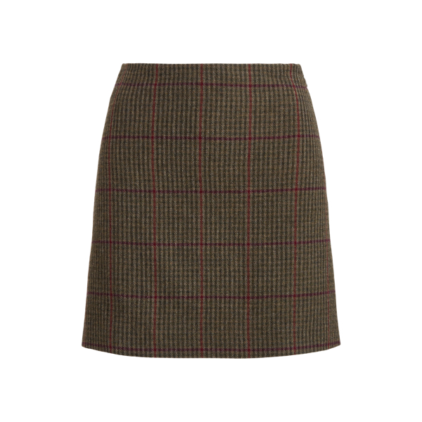 Carreen geruite tweed rok Ralph Lauren Collection in 1