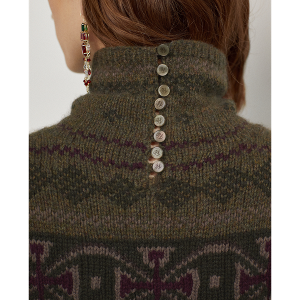 Thicket Multi Intarsia-Knit Mockneck Jumper Ralph Lauren Collection 6