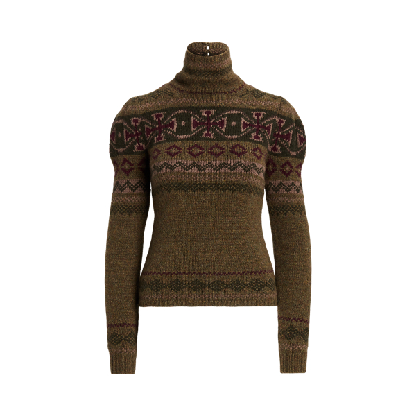 Thicket Multi Intarsia-Knit Mockneck Jumper Ralph Lauren Collection 2
