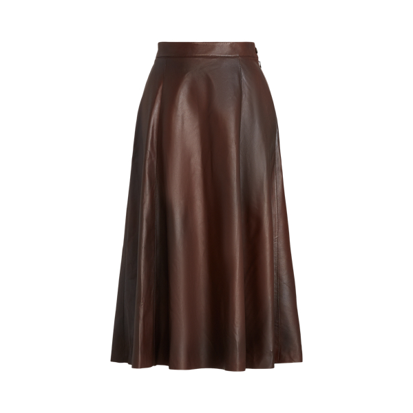Erica rok van gepolijst lamsleer Ralph Lauren Collection in 1