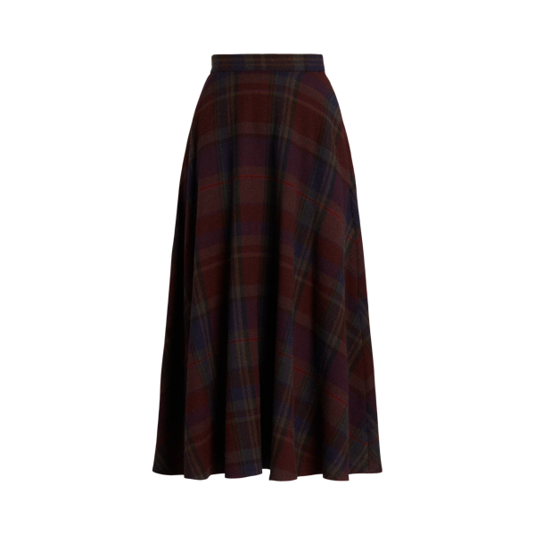 Erica Plaid Wool Skirt