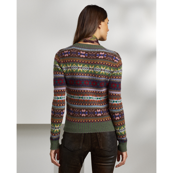 Ibex Multi Intarsia-Knit V-Neck Jumper Ralph Lauren Collection 5