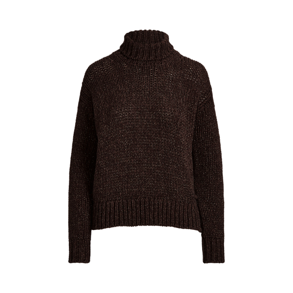Metallic Cashmere Mouline Roll Neck Ralph Lauren Collection 1