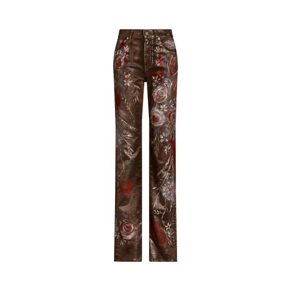 Beldon versierde rechte jeans Ralph Lauren Collection in 1