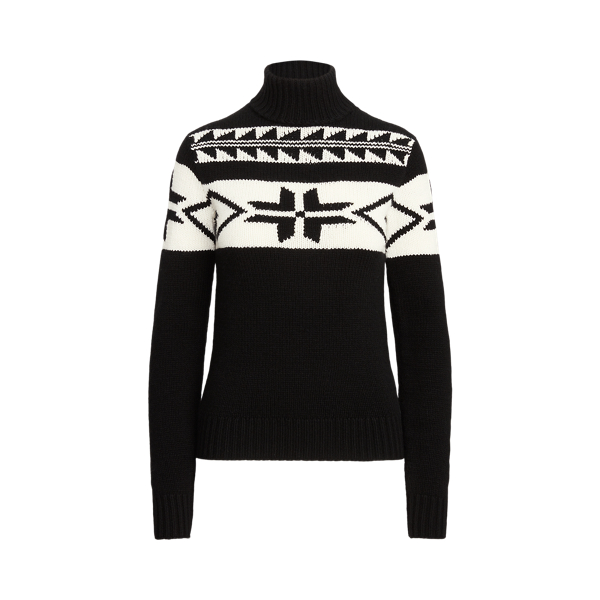 Intarsia-Knit Cashmere Roll Neck Ralph Lauren Collection 1