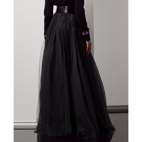Black Sylvia Tulle Maxiskirt Ralph Lauren Collection 5
