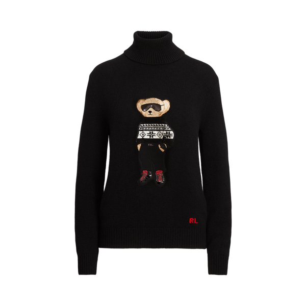 Nordic Ski Polo Bear Roll Neck Ralph Lauren Collection 1