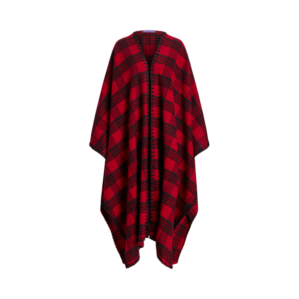 Sieva Plaid Wool Cape Ralph Lauren Collection 1