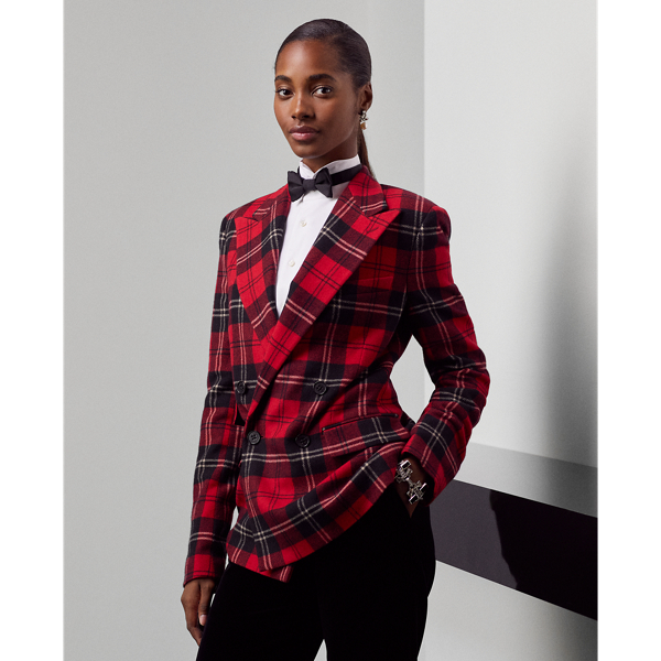 Ralph lauren women's plaid jacket hotsell