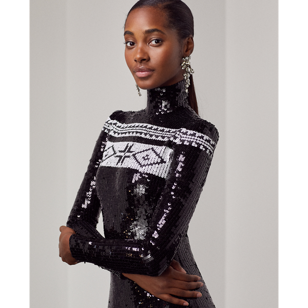 Rosalia avondjurk met versiering Ralph Lauren Collection in Zwart 6