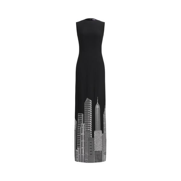 Black Nevina Embellished Cady Evening Dress Ralph Lauren Collection 2