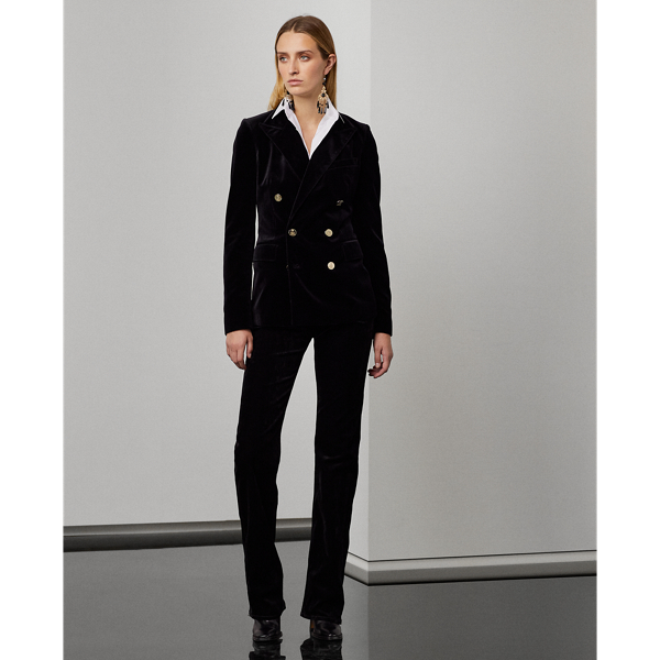 Black Camden Velvet Jacket Ralph Lauren Collection 4