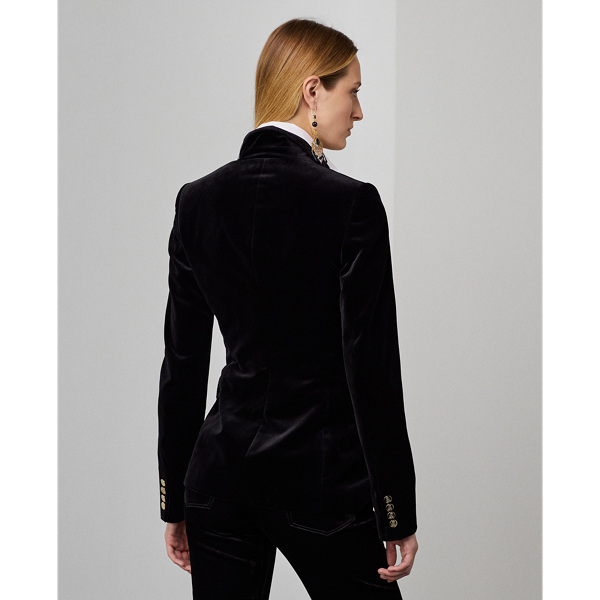 Black Camden Velvet Jacket Ralph Lauren Collection 5