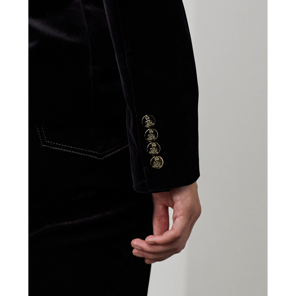 Black Camden Velvet Jacket Ralph Lauren Collection 7
