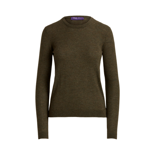 Loden Melange Cashmere Crewneck Jumper Ralph Lauren Collection 2