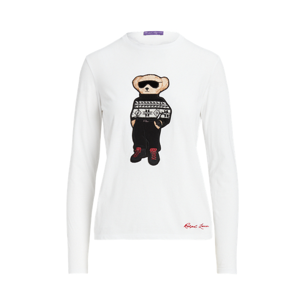 Nordic Ski Polo Bear Long Sleeve T Shirt