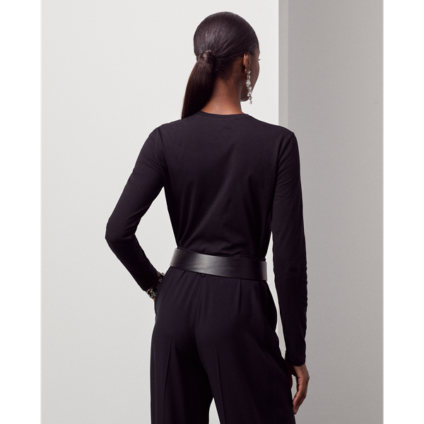 Langarm-T-Shirt mit Tuxedo Polo Bear Ralph Lauren Collection in Black 5