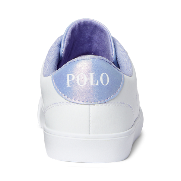 White Theron IV Metallic Faux-Leather Trainer Girls 1.5-6.5 Years 3